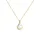 Elli DIAMONDS Halskette Damen Klassisch Perle mit Diamant 0,055 ct. Gelbgold