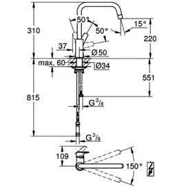 Grohe Eurosmart Einhebelmischer Chrom