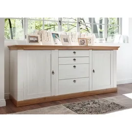 furn.design Sideboard 210 x 91 cm Weiß