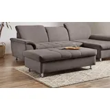 DOMO collection Stauraumhocker Franzi, mit großem Stauraumfach grau