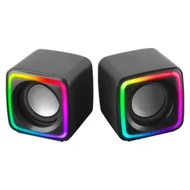 mars-gaming Mars Gaming MSCUBE, RGB DSP 8W Gaming-Lautsprecher, Schwarz