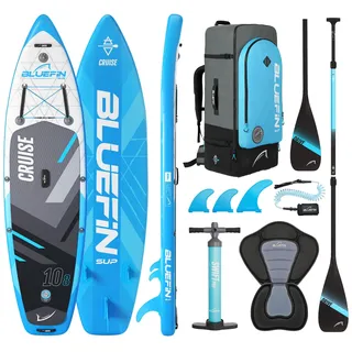 Bluefin Cruise 10'8 SUP | Paddleboard für Erwachsene mit Kajak-Sitz | Bluefin Cruise SUP | Tragbar & Reisefreundlich | Paddleboard Paket | Umrüstbar in EIN Kajak | Inkl. Paddleboard-Zubehör