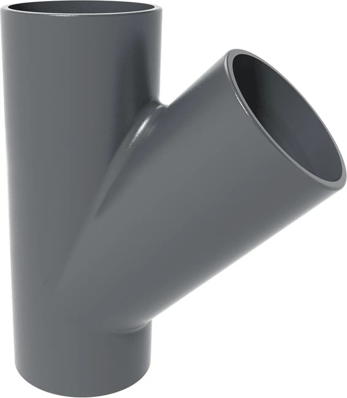 KML-Abzweige Abgang DN 125 x 80, 45 Grad