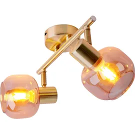 NÄVE Spot-Deckenleuchte Libby 2-flammig Messing