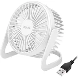 Logilink 12,7 cm Tischventilator Weiß