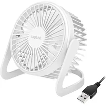 Logilink 12,7 cm Tischventilator Weiß