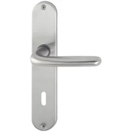 HOPPE Langschildgarnitur Cardiff E1850Z/302 Edelstahl Silber