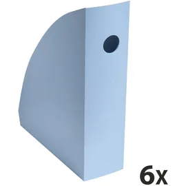 Exacompta 6x Stehsammler MAG-CUBE, Bee Blue - Hellblau