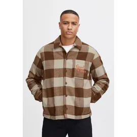Blend Jacke / Orange,Braun,Weiß / S