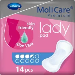 MoliCare® Premium lady pad Inkontinenzeinlagen 1686510 , 3,5 Tropfen, 1 Packung = 14 Einlagen