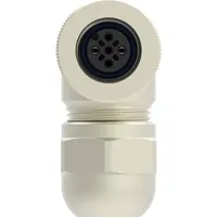 TE Connectivity T4112012021-000 Sensor-/Aktor-Steckverbinder, unkonfektioniert M12 Buchse, gewinkelt Polzahl