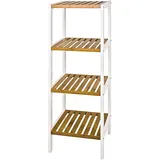 Haku-Möbel HAKU Möbel Badregal 45355 weiß 35,0 x 33,0 x 112,0 cm
