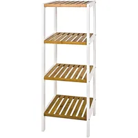 Haku-Möbel HAKU Möbel Badregal 45355 weiß 35,0 x 33,0 x 112,0 cm