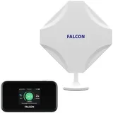 Falcon DIY 5G, LTE Fensterantenne, inkl. mobilem 5G Router, 1800Mbit CAT22 WLAN Router