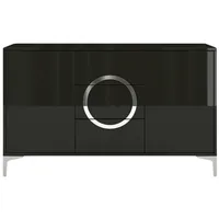 Möbel Kraft Sideboard schwarz ¦ Maße (cm): B: 138