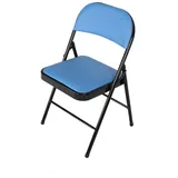Hti-Living HTI-Living, Stühle, Klappstuhl Wedigo Kunstleder Blau-Schwarz - 2 Jahre Gewährleistung - mind. 14 Tage Rückgaberecht - Blau