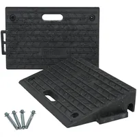 Baumarktplus TRUTZHOLM Bordsteinrampe 2er Set 50x32x10cm Tragkraft 2t Gummi Rampe Auffahrrampe Rollstuhlrampe