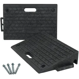 Baumarktplus TRUTZHOLM Bordsteinrampe 2er Set 50x32x10cm Tragkraft 2t Gummi Rampe Auffahrrampe Rollstuhlrampe