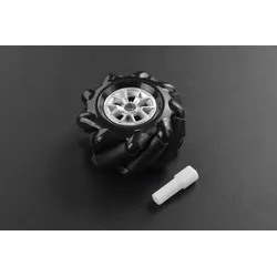 DFRobot Mecanum-Rad mit Motorwellenkupplung, 60mm, omnidirektional, Silikongummibeschichtung, links