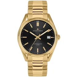 Jacques Lemans 50-3M Herrenuhr Derby Goldfarben/Schwarz