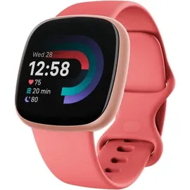 Fitbit Versa 4 aluminium kupferrosé/sandrosa