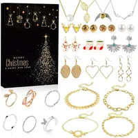 LuxusKollektion Adventskalender 2024 Schmuck Damen Mädchen Weihnachtsgeschenke 24 Überraschungen