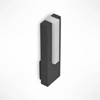 LUCANDE LED-Außenwandleuchte Virgalia, 31cm, anthrazit, IP65
