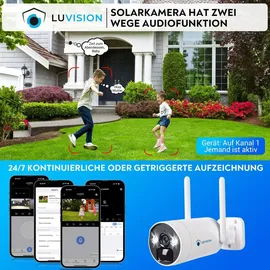 LuVision Überwachungskamera 4MP Weiß