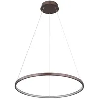 LED Hängeleuchte, kaffeefarben, Höhenverstellbar, D 60,5 cm