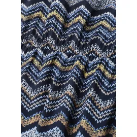 STREET ONE Midikleid Zick-Zack-Muster Blau 38
