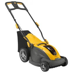 Akku-Rasenmäher STIGA GARDEN "COMBI 340e", gelb, B:47,5cm H:104cm T:136,5cm, Rasenmäher, mit Akku 48V/4Ah und Ladegerät