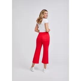 wonderjeans 7/8-Jeans WONDERJEANS, Damen, Gr. 38, Länge 26, rot, Denim/Jeans, Obermaterial: 88% Baumwolle, 10% Polyester, 2% Elasthan, straight fit 7/8-Länge, Jeans, Figurschmeichelnder WonderStretch