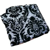 Florissima Tischdecke Mitteldecke Organza Schwarz 90 x 90 cm