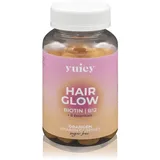 Yuicy Hair Glow Kaugummis mit Biotin, B12 und 8 Essentials zur Unterstützung glanzvoller Haare - zuckerfrei - Orangengeschmack (60 St.)