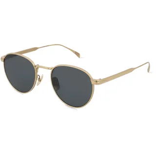 David Beckham DB 1142/S Herren-Sonnenbrille Vollrand Panto Titan-Gestell, gold