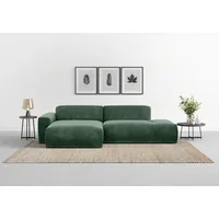 Ecksofa TRENDMANUFAKTUR "Braga, mit hochwertigem Kaltschaum, L-Form, in Cord erhältlich", grün (winter moss), B:275cm H:72cm T:160cm, 88% Polyester, 12% Polyacryl, Sofas, modernes Sofa, Couch mit hohem Sitzkomfort, 275/72/160 cm (B/H/T), Topseller