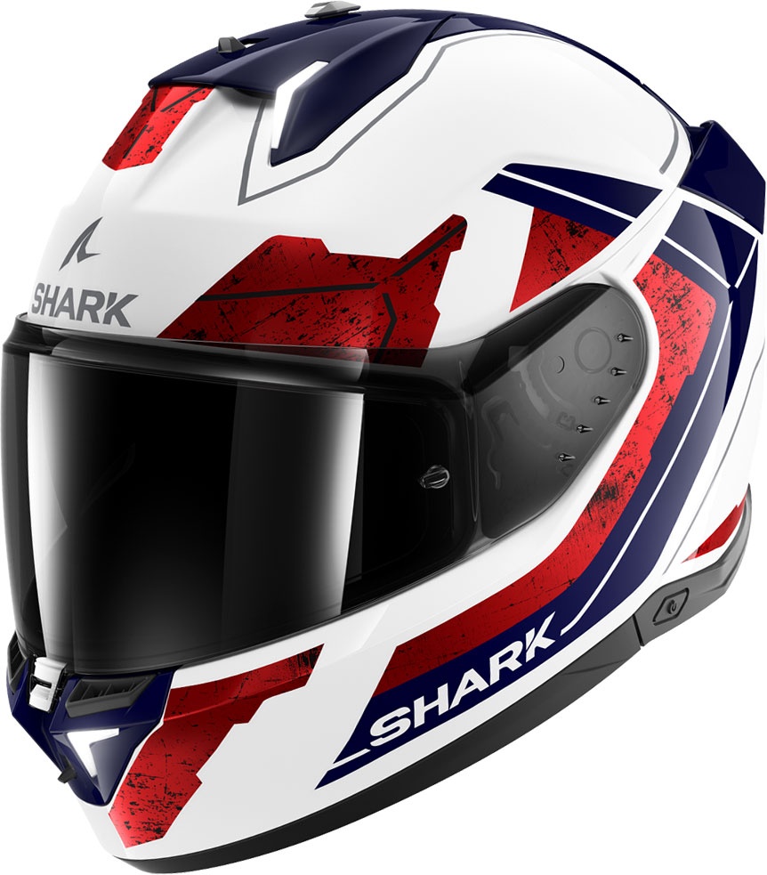 Shark Skwal i3 Rhad, Integralhelm - Weiß/Rot/Blau - XS