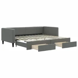 vidaXL Tagesbett 90 x 200 cm Dunkelgrau