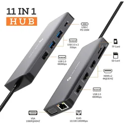 NOVOO USB-C Aluminium Hub 11 Anschlüsse
