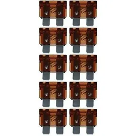 Baytronic Standard Flachstecksicherung Kfz-Sicherung (10 Stück 7,5 A braun)