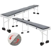 Dune Design Bankauflage 180 x 28 x 1 cm grau 2 St.