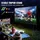 Vevor Projektionsleinwand mit Ständer 381cm Tragbare Filmleinwand 16:9 Outdoor Indoor Beamer Leinwand 347 x 201.9cm Mobile Beamer Leinwand 160°