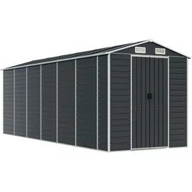 vidaXL Gerätehaus 191 x 555 x 198 cm anthrazit