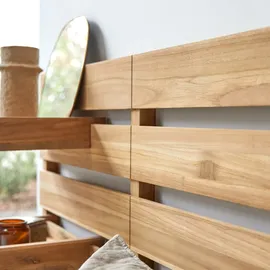 Tikamoon 2er-Set Regalflächen aus massivem Teakholz Urbain