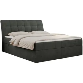 MKS Boxbett, DIEGOS 160/200 Dunkelgrau Struktur - H3