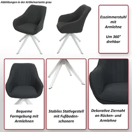 MCW Esszimmerstuhl K27 Stoff mint 1 Stück