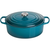 Le Creuset Signature Bräter 31 cm oval deep teal