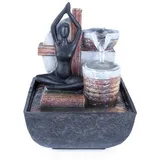 pajoma® Zimmerbrunnen Yoga/Frau aus Polyresin, Höhe 18,5 cm