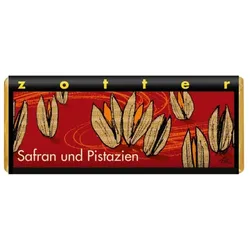 zotter Safran Pistazien Schokolade bio