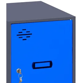 simonlocker montadas Dism.mini+ban Schließfach 915x400x500 mm - Anthracite / Blue - One Size